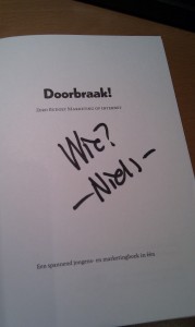 Niels Aalberts signs my copy of his book